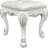 Dresden II Bone White Finish Vanity Stool