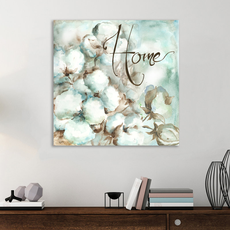 " Cotton Bolls Home " by Tre Sorelle Studios, 12" H x 12" W