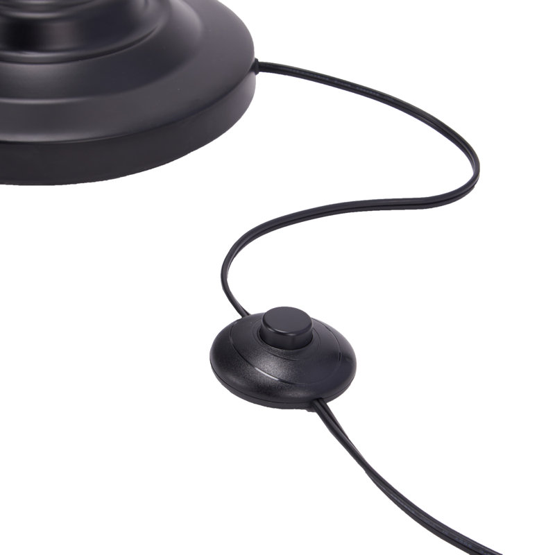 Lampe sur pied 54 ", Noir, Noir