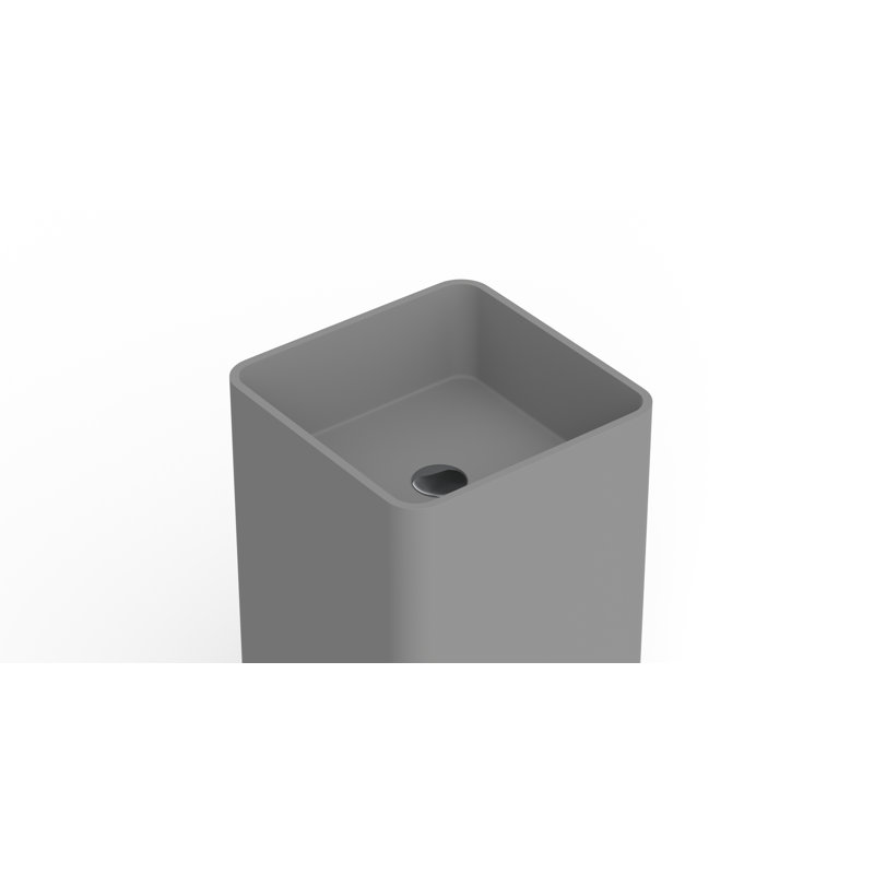 Lavabo de salle de bain autoportant Badeloft, Gris mat