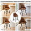 Tabouret de bar pivotant en cuir avec dossier haut (ensemble de 3)-1062960133-1062960129-1062417566