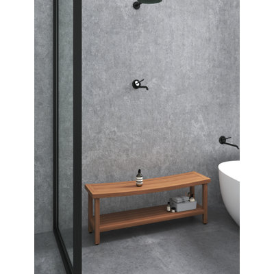 Sumba Teak Shower Bench