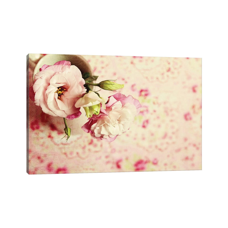 A Cup Of Romance by Sarah Gardner - Gallery-Wrapped Canvas Giclée on Canvas, 20.32 cm H x 30.48 cm W, Canvas