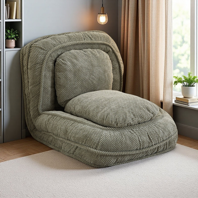 Human Dog Bed ,Lazy Sofa Couch ,5 Adjustable Position,Sit,Sleep,Fold,Suit To Put In Bedroom, Living Room ,Space Saving Design