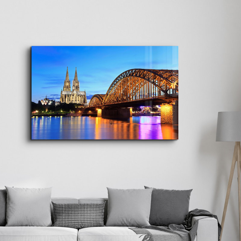 Élégante peinture murale en verre trempé de 13,8 po x 21,7 po | 100% verre trempé, épaisseur: 0,16 pouce | Imprimé UV pour des couleurs éclatantes | Parfait pour la décoration intérieure, le salon et les espaces de bureau