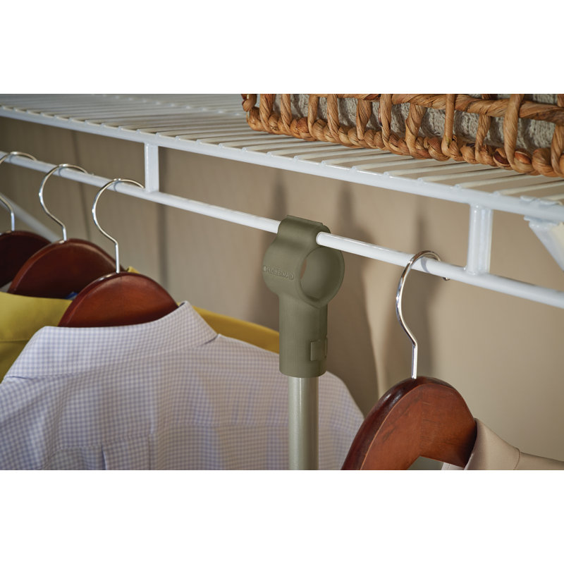 Closet Maximizer 42" W - 53" W Closet System Starter Kit, White