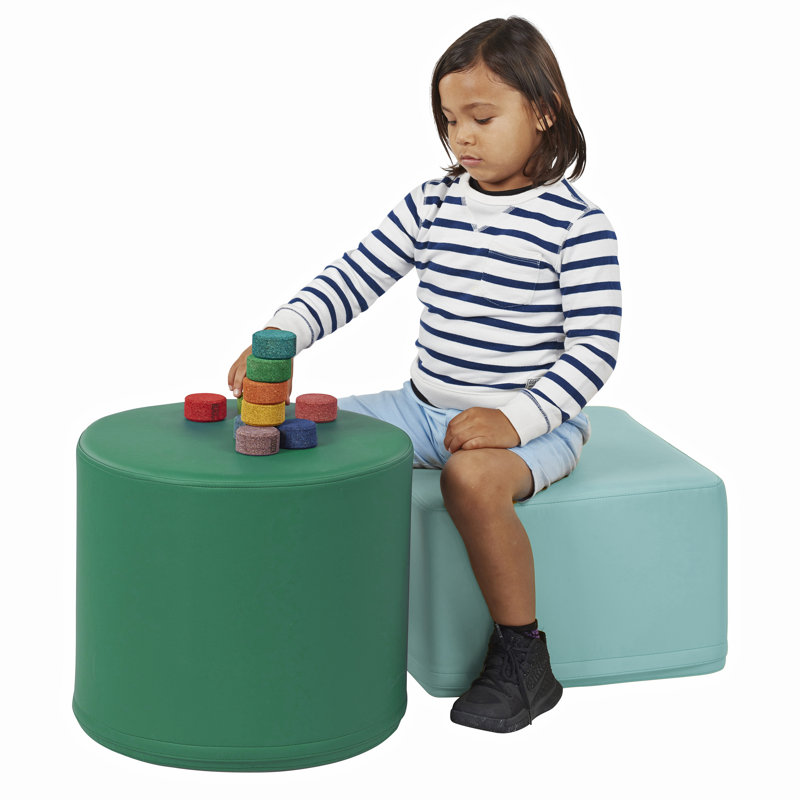 Repose-pieds rond 18 po SoftScape, Contemporain, H 16 po x l 18 po x P 18 po