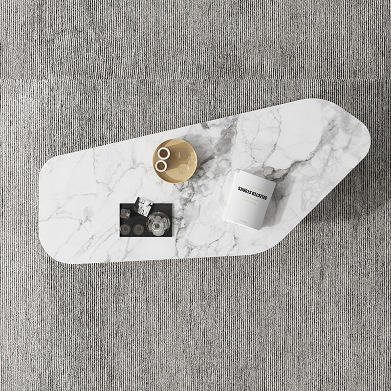 Table basse moderne simple en marbre