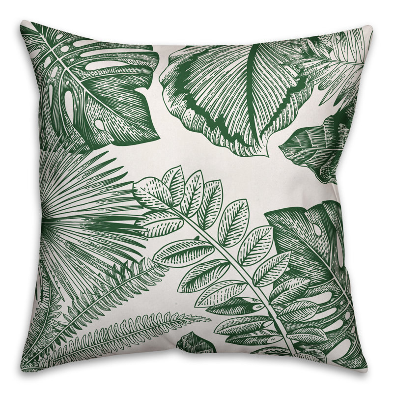 Floral Reversible Throw Pillow