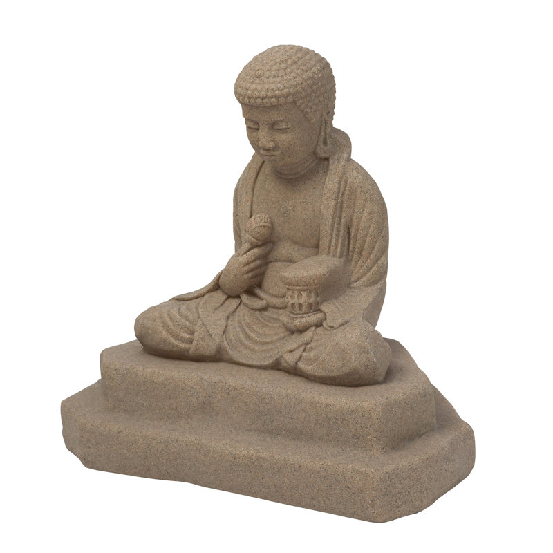 Statue de Bouddha méditant Galvan, Grès