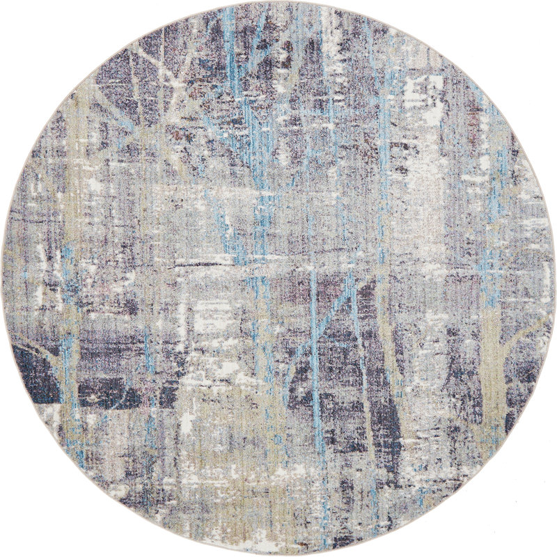 Gramercy Downtown Multicolor Abstract 2'2" x 6' Runner Rug