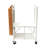 Origami Foldaway Rolling Kitchen Cart Solid Wood Top-1473739087