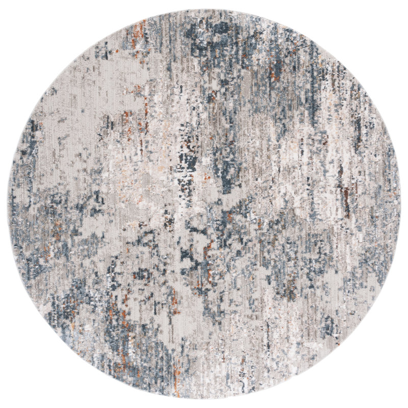Tapis abstrait Princeton Performance, Rond 6 pi 7 po