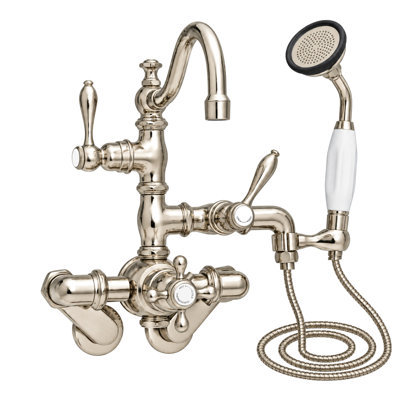 Robinet de baignoire thermostatique avec poignées en croix