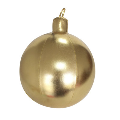 Boule de Noël gonflable pour terrasse extérieure, décoration de Noël festive, boule de Noël