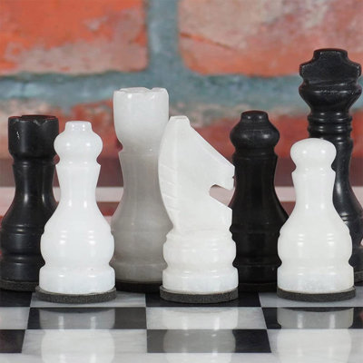 RADICALn Handmade 18'' L Marble Chess Game Set