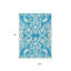Tapis lavable intérieur / extérieur turquoise 9 pi x 12 pi