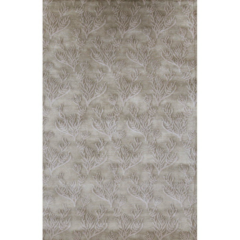 Hand-Knotted High-Quality Gray Area Rug