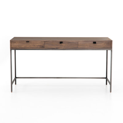Loki Solid Wood Top Writing Desk