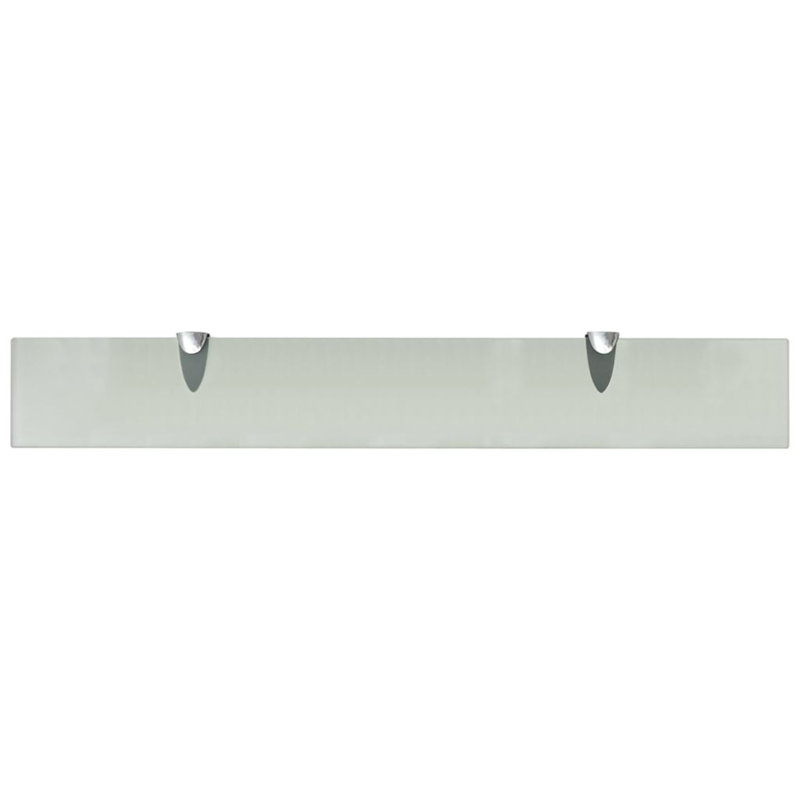 Glass Floating Shelf, 0.8cm H x 80cm W x 20cm D, Green