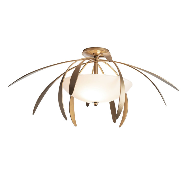 Dahlia 2 - Light Semi Flush Mount, Soft Gold