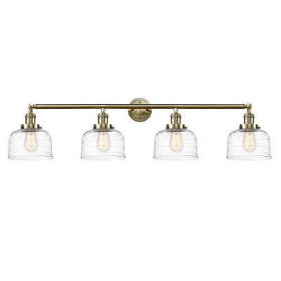 Éclairage pour salle de bain 4 lumières en laiton antique Aluna