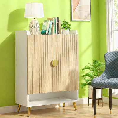 7-Tier Shoe Storage Cabinet Wooden  Shoe Cabinet