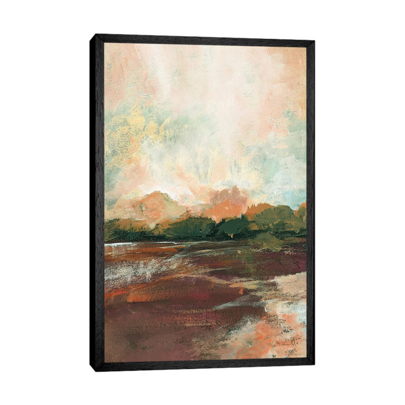 Farm View 1 Piece Painting on Canvas, 152.5 cm H x 101.5 cm W, Black Framed