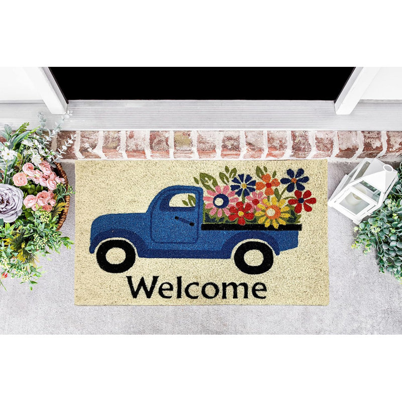 Tapis de porte d'extérieur antidérapant Ladavid
