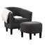 Fauteuil demi-tonneau avec repose-pieds Aricely-1750862881