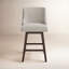 Tabouret de comptoir pivotant rembourré Orbay-88856193