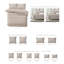 Ensemble d'édredon en coton naturel 8 pièces Shay-109897086