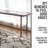 Wood Accent Bench Live Edge With Industrial Steel Pipe Legs-271300678