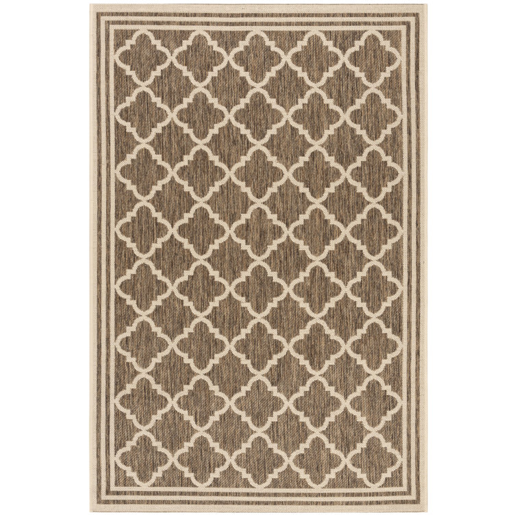 Kinzer Geometric Hand Woven Indoor / Outdoor Area Rug