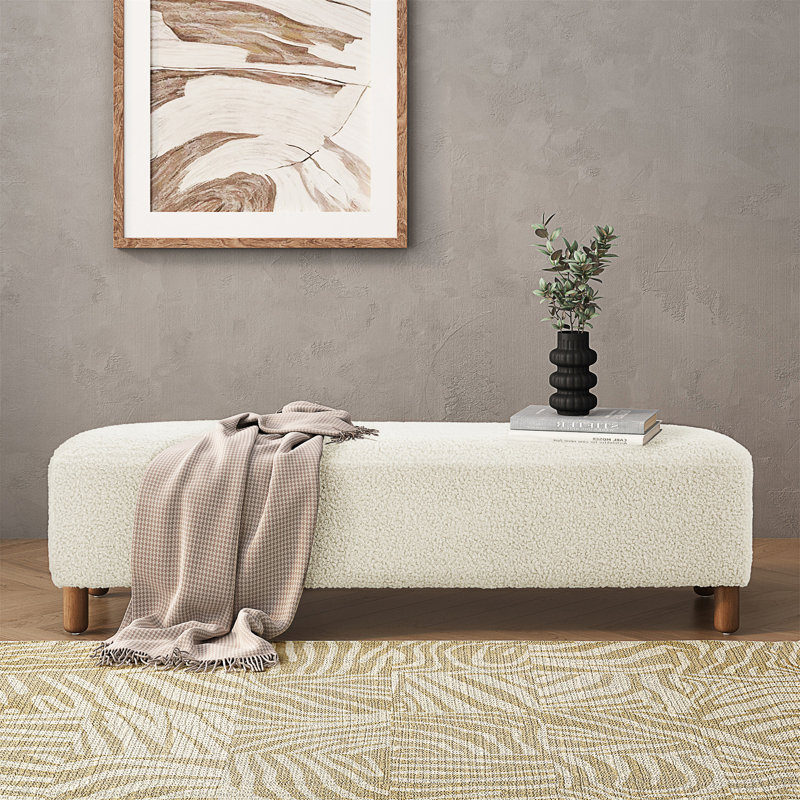 Repose-pieds confortable, Blanc
