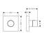 AXOR ShowerSolutions Thermostatic Trim 5" x 5"-11081132