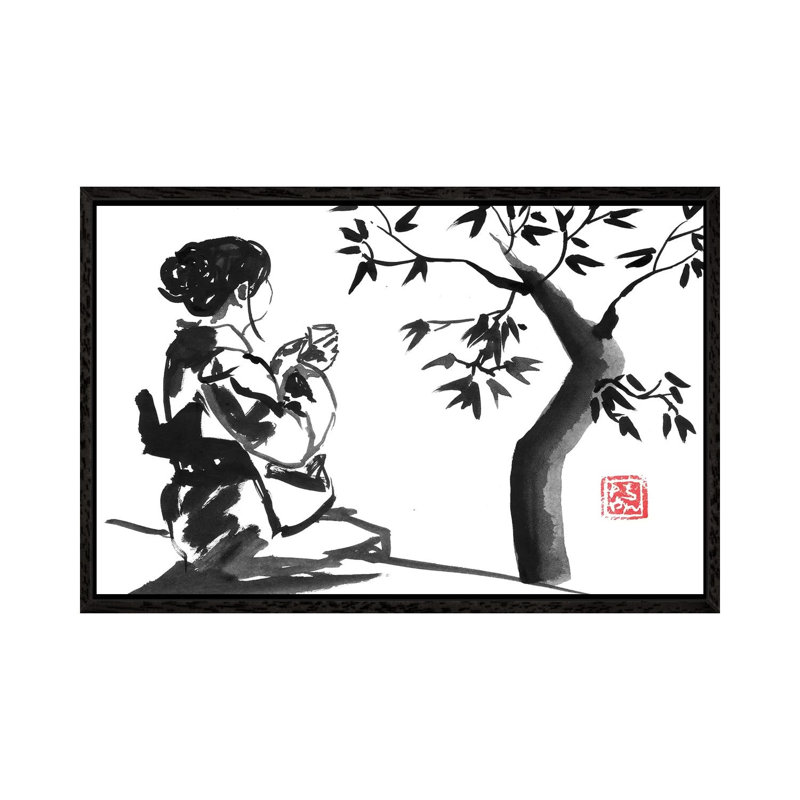 Tea Time by Péchane - Print on Canvas, Black Framed, 152.5 cm H x 101.5 cm W