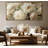 Framed Canvas Wall Art - Elegant Ivory Peony Floral Arrangement with Soft Neutral Tones - 16"x24", 24"x36"-848492539-848492535