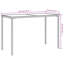 Pereno Rectangular Outdoor Dining Table , 115cm cm W 54cm cm D-786808712