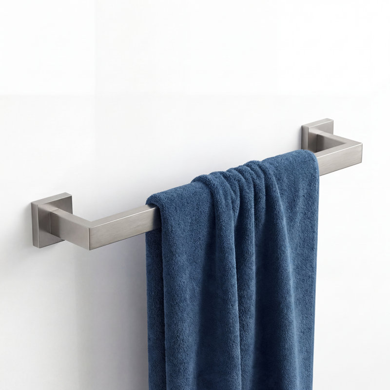 Barre à serviettes murale 23,62 po, Nickel brossé