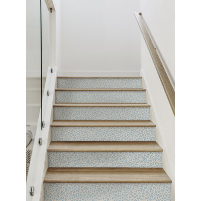 Bandes d'escalier à imprimé animal léopard