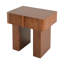 Table d'appoint cannelée en bois avec tiroir de rangement et table de bout moderne Mid Century