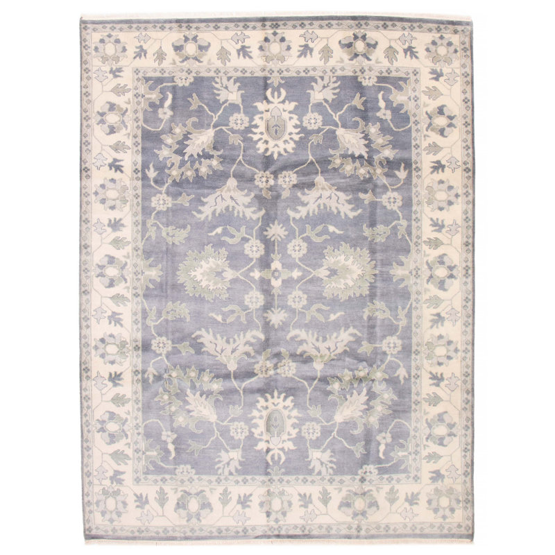 Tapis unique en laine gris anthracite 9 pi 2 po x 12 pi 0 po Antoni