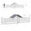 Grand poulailler en métal pour poulets, canards et lapins PawHut