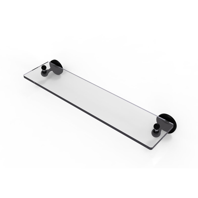 Tablette murale Godoy, Noir mat, 16 po