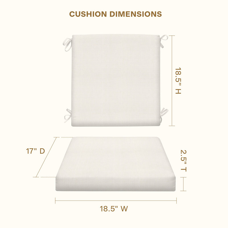 Coussin de chaise d'extérieur Cesur, Buff