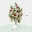 120 Cm Artificial Blooming Floral Plant With White Planter-2051610596