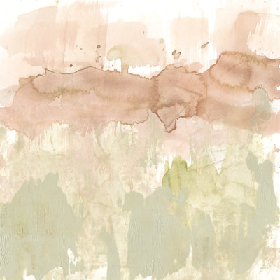 " Dusty Blush And Olive II " by Jennifer Goldberger Painting Print