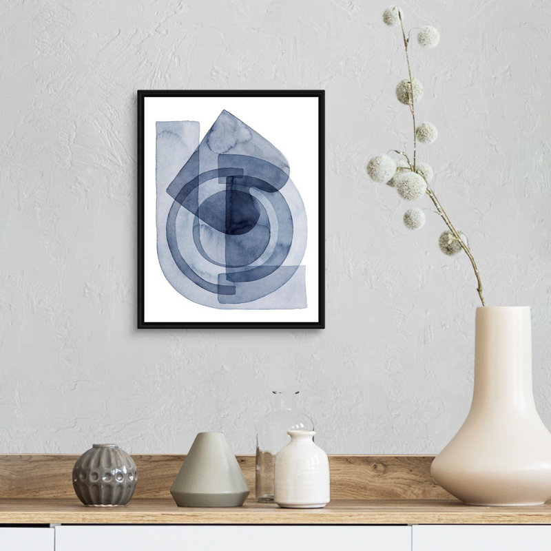 Print, Black Framed, 16" H x 13" W x 1.75" D