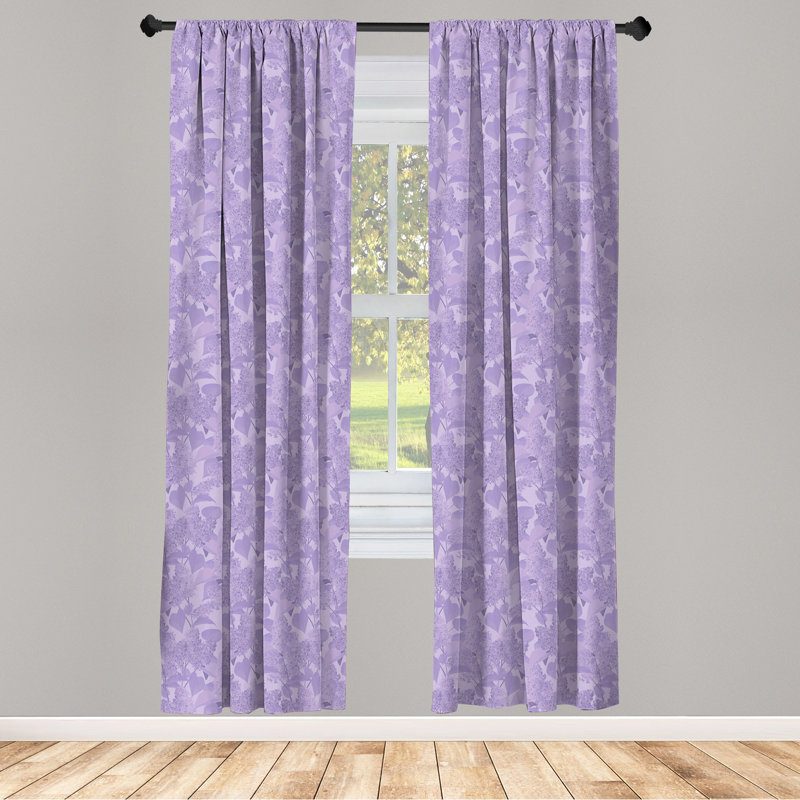 Semi-Sheer Rod Pocket Curtain Panels, 28" x 84"